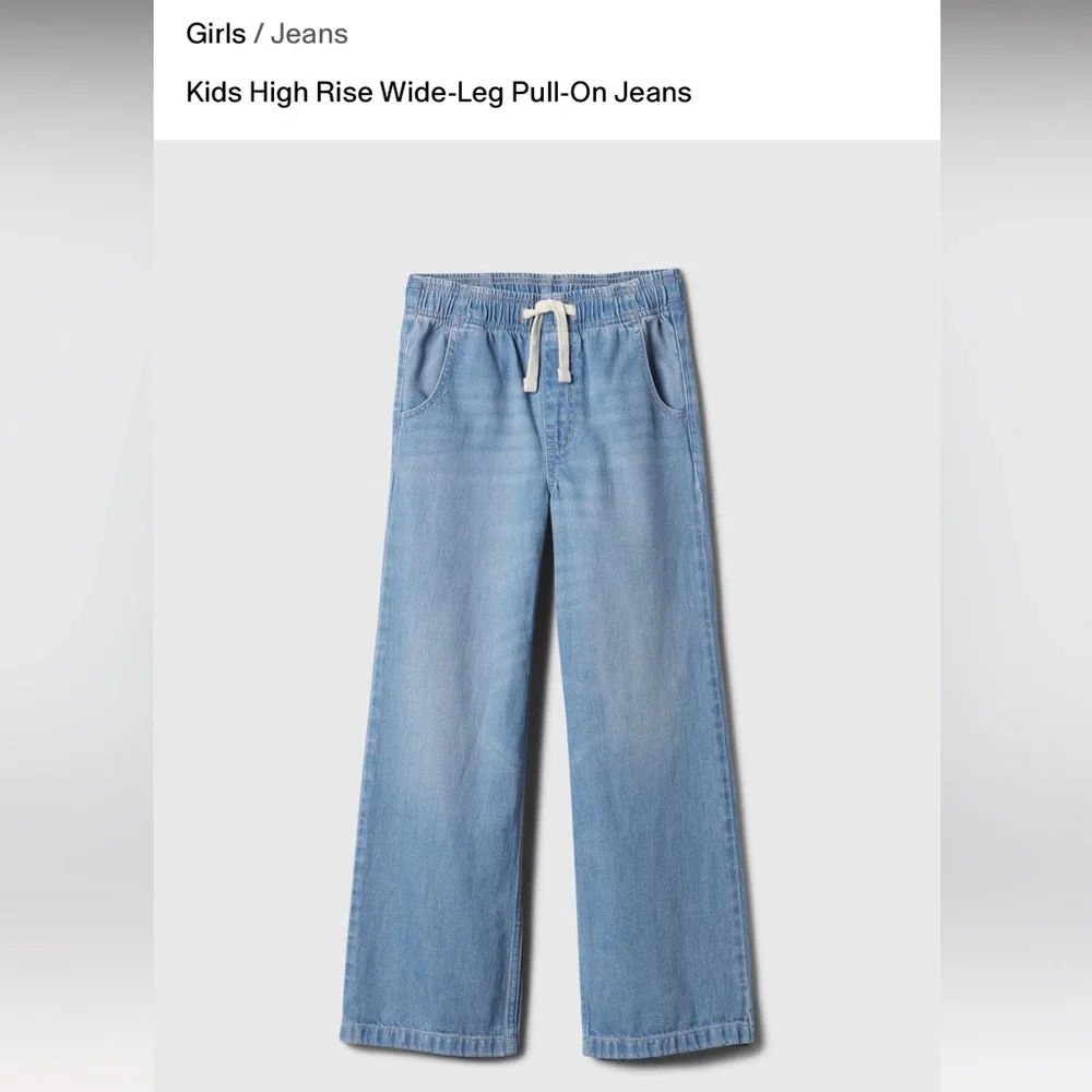 GAP Light Blue Kids Denim Jogger Jeans